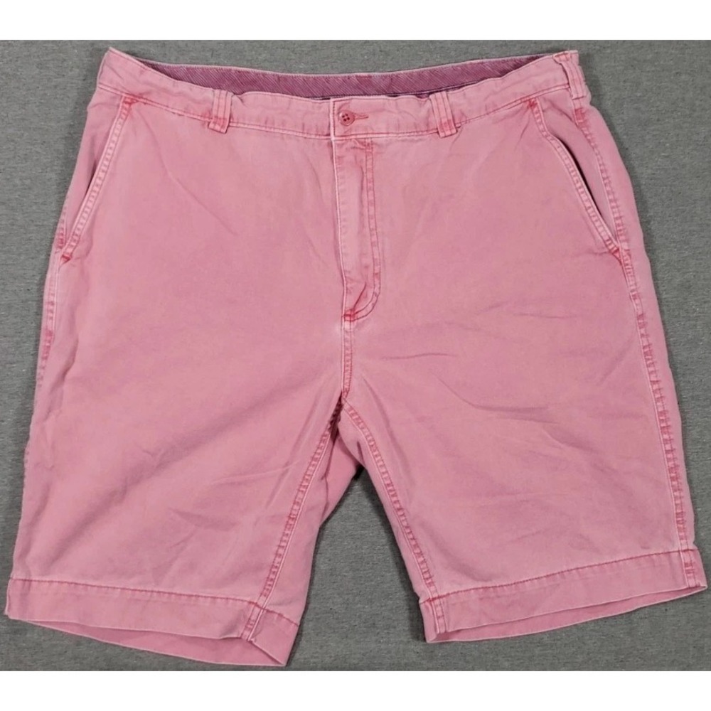 Cremieux Shorts Cassis Golf Chino Mens Size 38 100% Cotton Garment Dyed‎ Pink